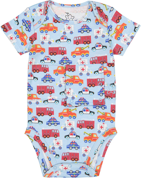Vehicle Print Feeding Tube Onesie