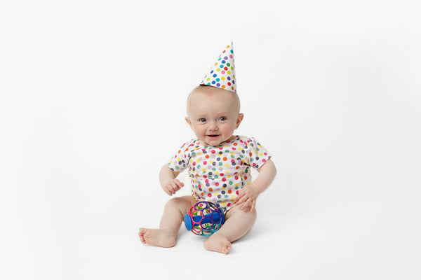 Bubble Confetti Feeding Tube Onesie