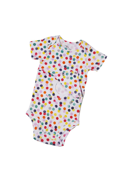 Bubble Confetti Feeding Tube Onesie