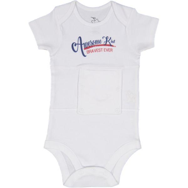 Awesome Kid Blue/Red Feeding Tube Onesie